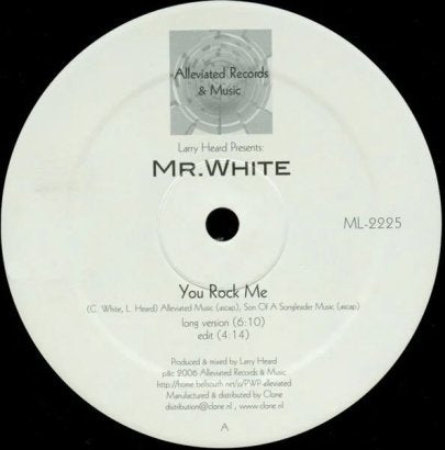 Larry Heard Presents Mr. White || You Rock Me / The Sun Can't Compare