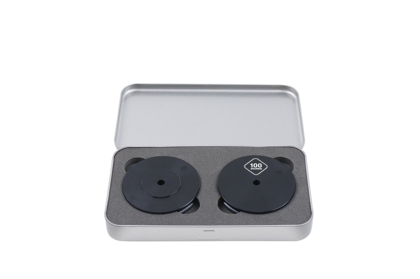 100 Sounds || ZS-DRS2-100 Double-Sided Record Stabilizer / EP Adapter (Two Pack)