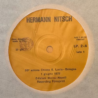 Hermann Nitsch || 56a Azione Chiesa S. Lucia Bologna